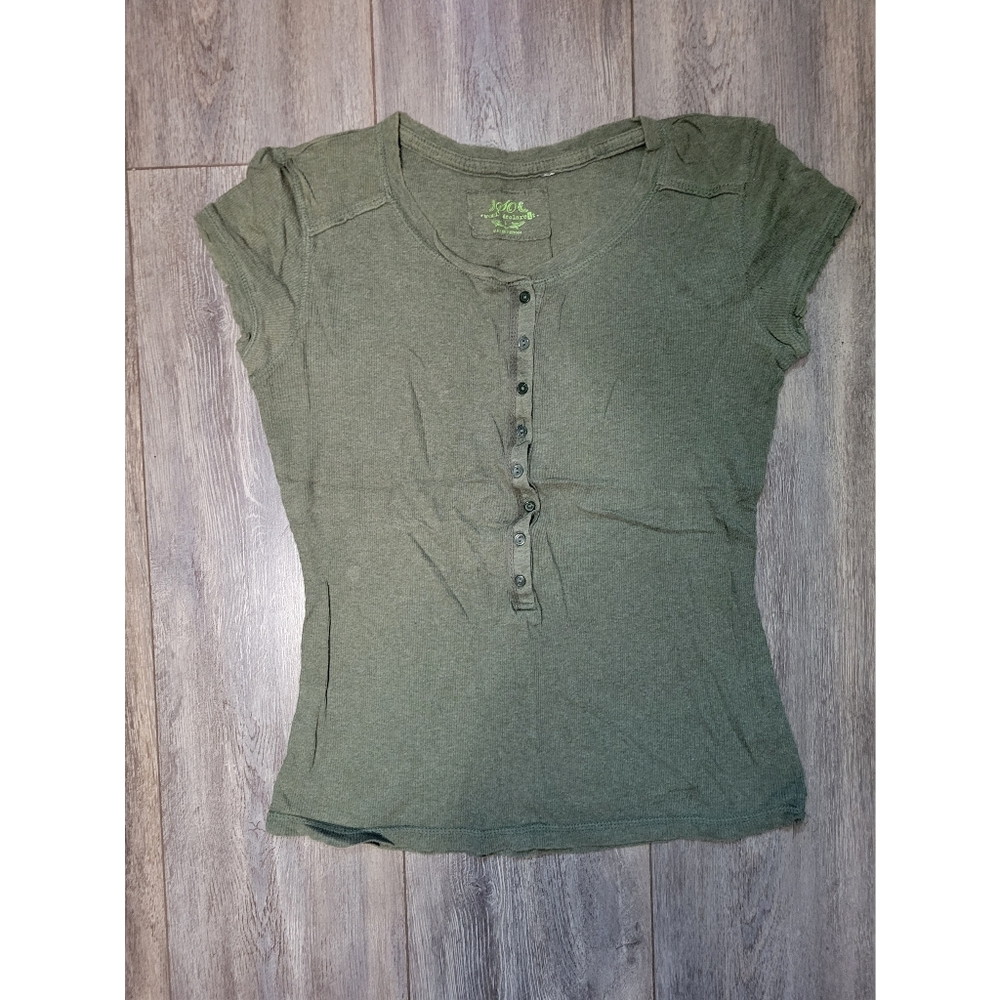 Short Sleeve Olive Green Shirt
